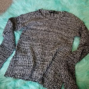 Black and White threaded Sweater